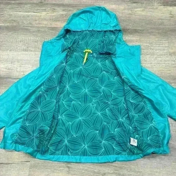 Lole Jacket Women’s Medium Water Resistant Hooded Full Zip Parka Cinch Waist - Picture 6 of 16